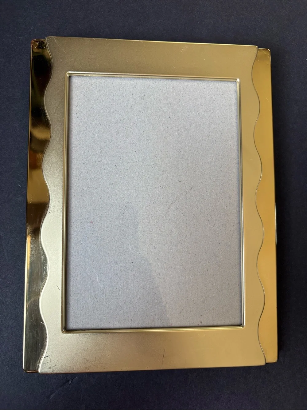 Burnes of Boston Gold Toned 5 by 7 picture frame- 90’s brass collection